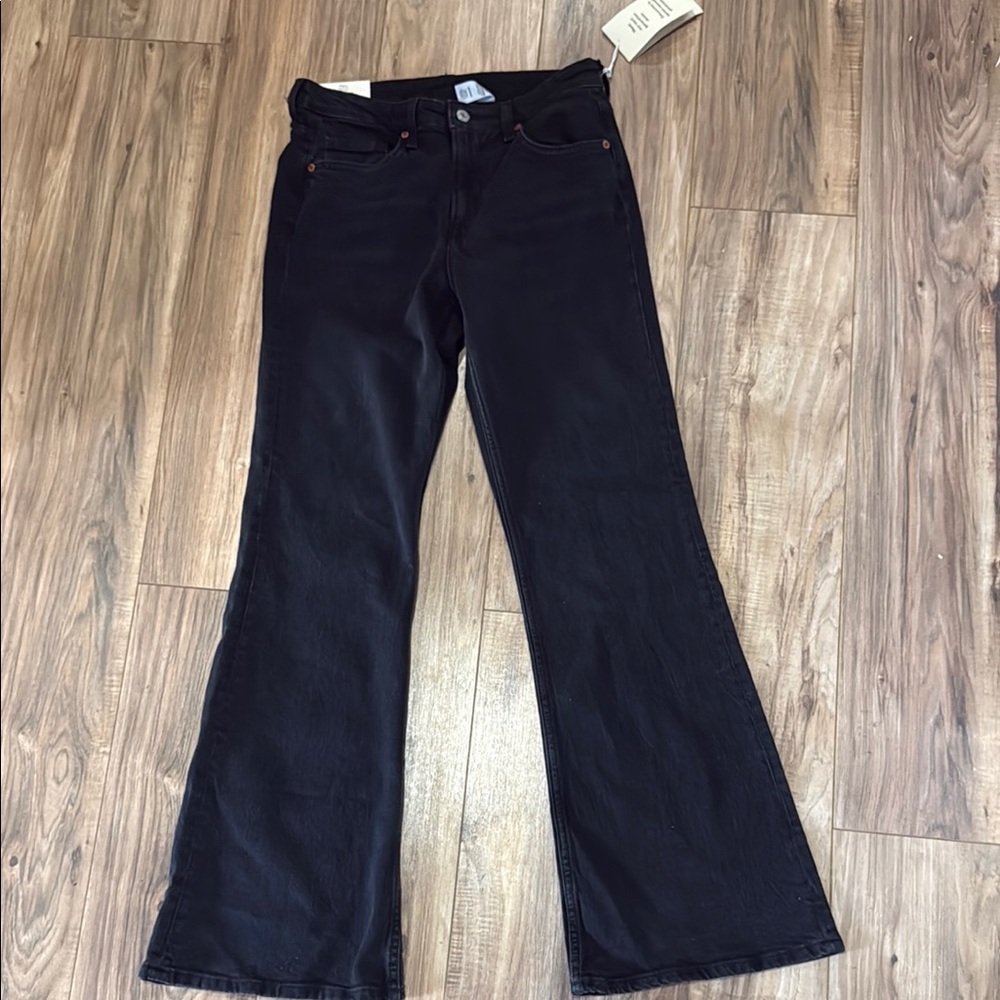 H&M Black Flare Wide Leg Jeans